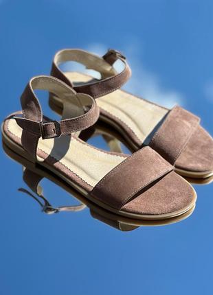 Жіночі замшеві босоніжки бежеві натуральна шкіра замша на замовлення 36-44р всі кольори