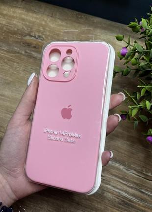 Чохол на iphone 14 pro max про макс квадратні борти на айфон silicone case full camera на apple1 фото