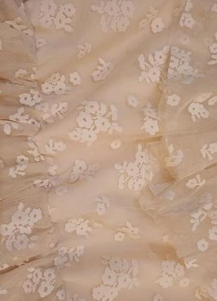 Платье из тюля цвета слоновой кости h&amp;m3 фото