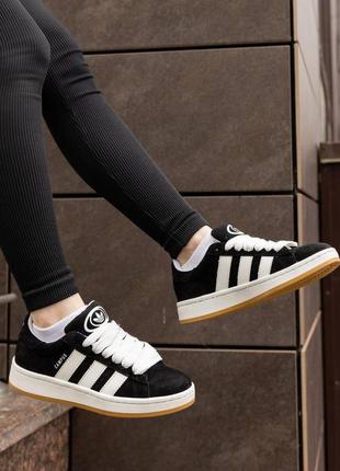 Женские кроссовки adidas campus 00s core black2 фото