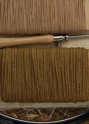 Стартовый набор материалов для ковровой вышивки + видеоинструкция по стежкам, ковровая...