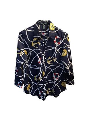 Шикарна вінтажна блуза сорочка  ralph lauren l