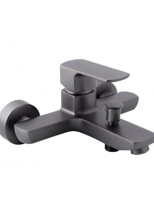 Смеситель для ванны qtap lipno qtnh3023101dg graphite