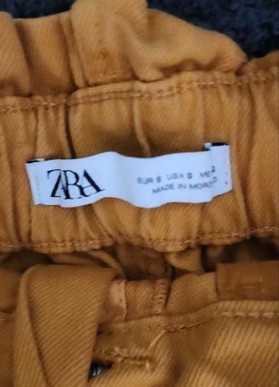 Спідниця джинсова zara комплект костюм юбка топ майка в'язана маєчка рубчик8 фото