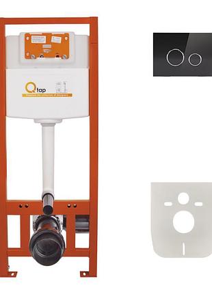 Набор инсталляция 4 в 1 qtap nest st с круглой панелью смыва qt0133m425v1163gb
