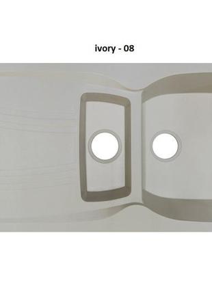 Гранітна плита, мийка adamant new line plus ivory-08