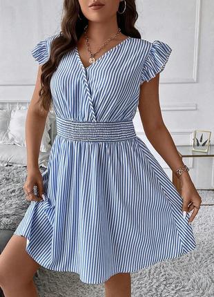Брендове плаття "shein" у смужку. розмір eur44, xl.