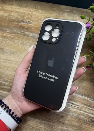 Чохол на iphone 14 pro max про макс квадратні борти на айфон silicone case full camera на apple1 фото