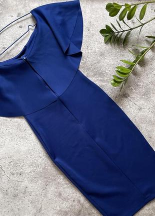 Праздничное темно синее платье 👗3 фото