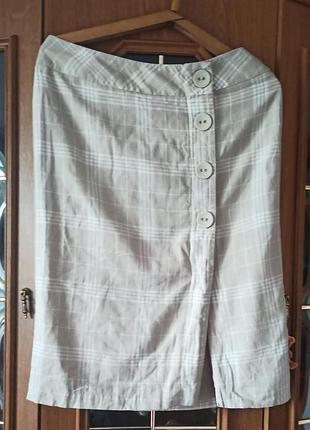 Юбка из льна с вискозой