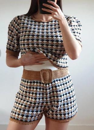 Шорти zara# висока посадка