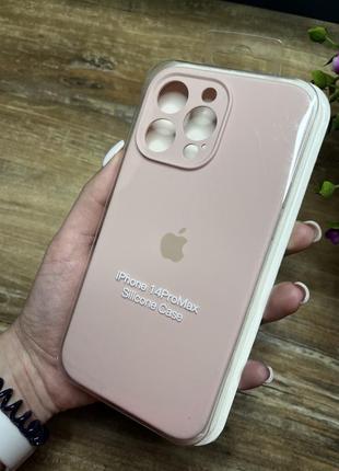 Чохол на iphone 14 pro max про макс квадратні борти на айфон silicone case full camera на apple