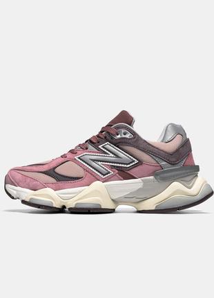 Жіночі кросівки нью беланс 9060 рожеві з сірим / new balance 9060 'cherry blossom pack - mineral red'
