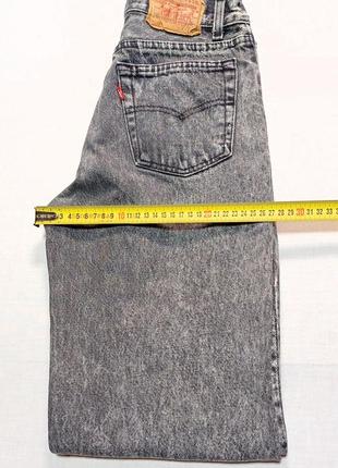 Талія 68 см vintage levi's 701-5756 w27 l32  джинси чорносірі  usa