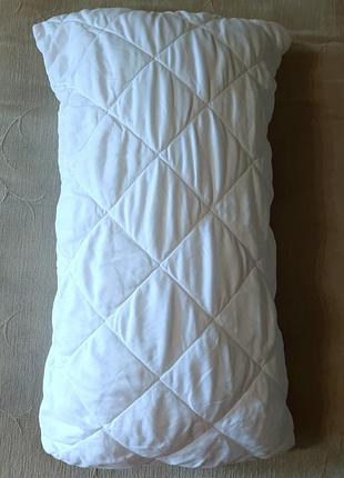 Подушка для  сна в чехле 
 с наполнителем из силиконового волокна fibeг,40×80см