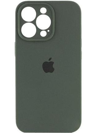 Чохол fiji silicone case full camera для apple iphone 11 pro бампер накладка із захистом камери dark green