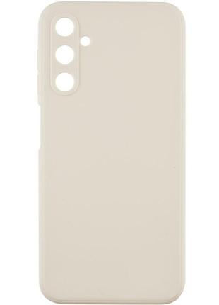 Чехол fiji style для samsung galaxy a05s (a057) силикон бампер с защитой блока камер античный белый