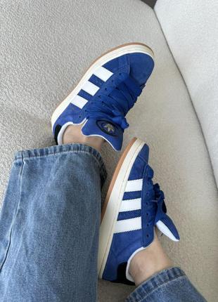 Кросівки жіночі adidas campus 00s blue/white3 фото