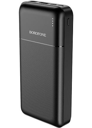 Power bank borofone bj16a 20000 mah портативная батарея повербанк 2хusb black