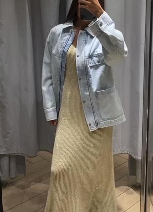Неймовірна джинсова куртка, сорочка від h&m. преміум колекція.