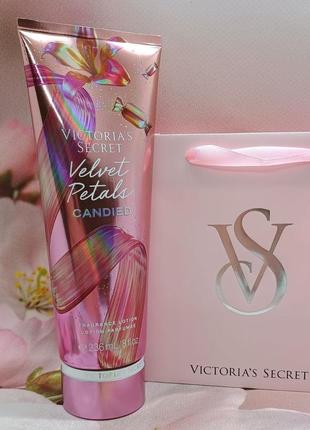 Увлажняющий лосьон для тела и рук velvet petals candied victoria’s secret1 фото