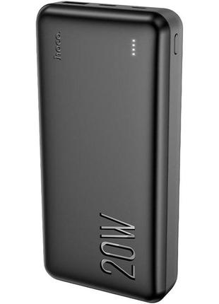 Power bank hoco j87a pd20w+qc3.0 (22.5w) 20000 mah портативная батарея повербанк black3 фото