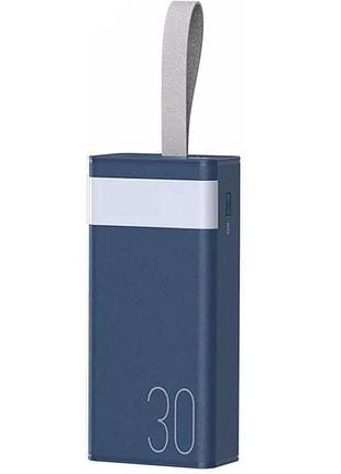 Power bank remax rpp-320 pd20w+qc3.0 (22.5w) 30000 mah портативная батарея повербанк с фонариком blue