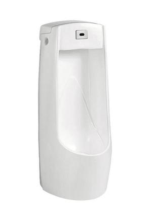Писсуар напольный qtap scorpio с ик-датчиком автоматического смыва 430х370х990 white qt1488101hw