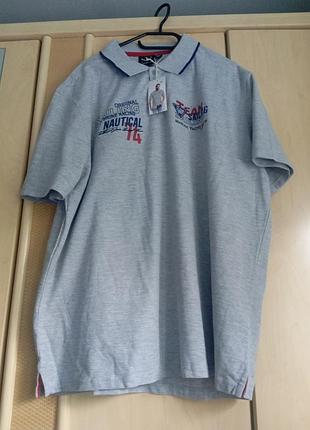 Футболка -поло новая, фирменная "up fashion" мужская р.4xl.