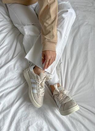 Кросівки adidas campus beige5 фото