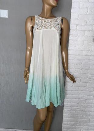 Легкое платье сарафан united colours of benetton, l