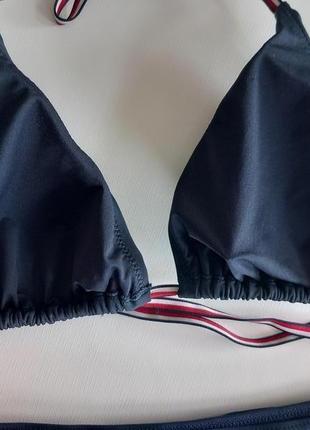 Tommy hilfiger модный фирменный спортивный раздельный купальник треугольные чашки на с-д4 фото