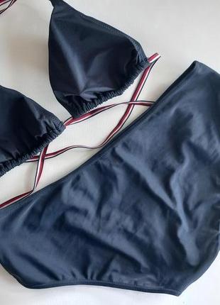 Tommy hilfiger модный фирменный спортивный раздельный купальник треугольные чашки на с-д2 фото