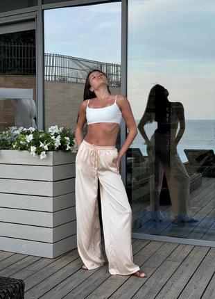 Шелковые брюки