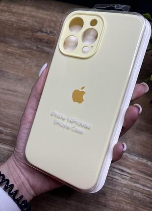 Чехол на iphone 14 pro max о макс квадратных борта на айфон silicone case full camera на apple