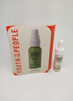 Сыворотка с пептидами и витаминами youth to the people superfood skin drip smooth+glow barrier serum