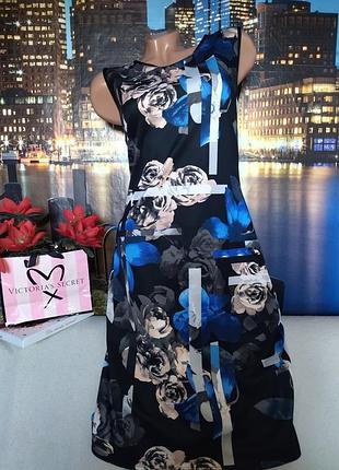 Крутое летние платье миди в розы р.м/l