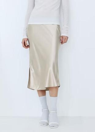 Атласная юбка меди 😍