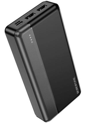 Power bank borofone bj24a 20000 mah портативная батарея повербанк 2хusb black