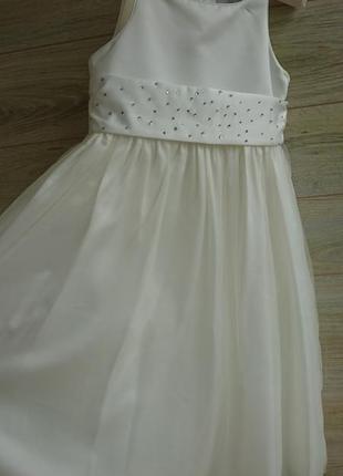 Нарядное белое платье pearce fionda 7-8л5 фото