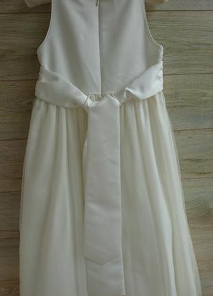 Нарядное белое платье pearce fionda 7-8л6 фото