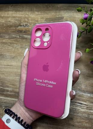 Чехол на iphone 14 pro max о макс квадратных борта на айфон silicone case full camera на apple1 фото