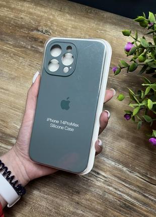 Чохол на iphone 14 pro max про макс квадратні борти на айфон silicone case full camera на apple1 фото