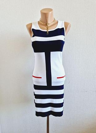 Віскозна сукня в смужку в морському стилі behcetti