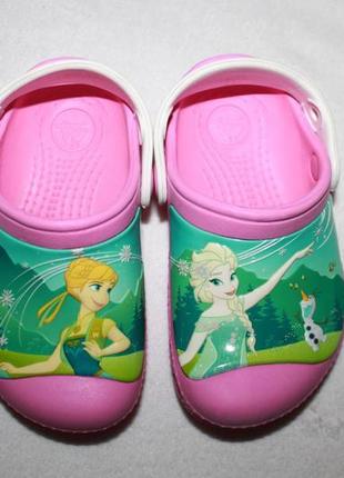 Кроксы фирмы crocs размер c 8-9 (наш 24-25 размер по стельке 15,5 см. в состоянии новых