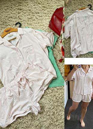 Шикарная хлопковая пижама с шортами,new look,p.14-18