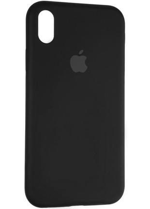 Чохол fiji silicone case для apple Xs max чохол бампер накладка full soft black