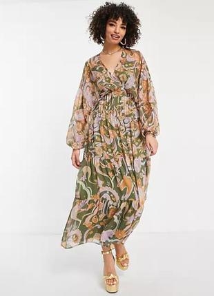 Красивое длинное платье от asos