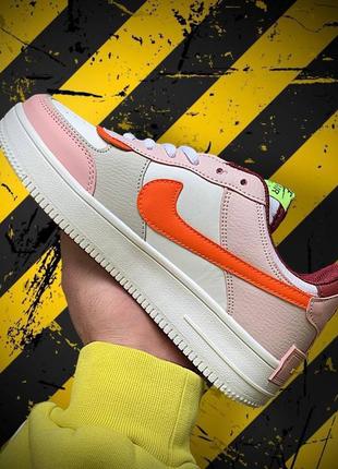 Nike air zoom 1 shadow white & pink & orange4 фото