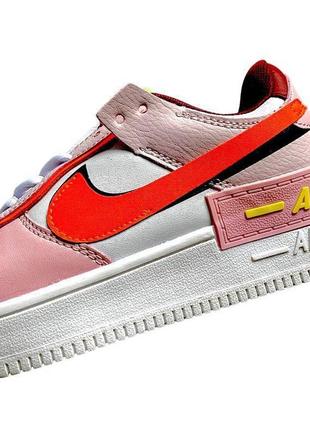 Nike air zoom 1 shadow white & pink & orange5 фото